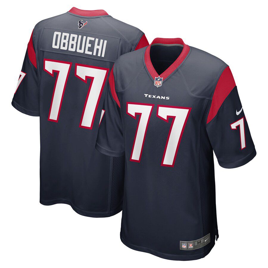 Men Houston Texans #77 Cedric Ogbuehi Nike Navy Game NFL Jersey